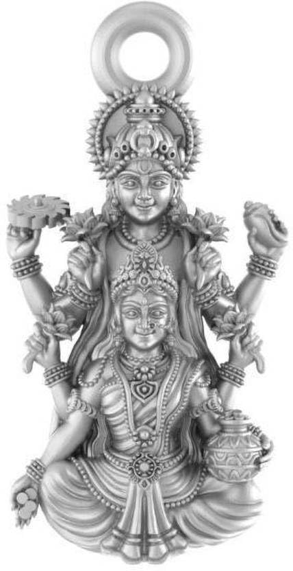 Pendentif en argent sterling Dieu Vishnu Laxmi idée cadeau spirituel