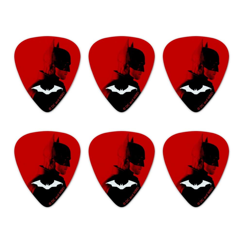 The Batman Batarang Novelty Guitar Picks Medium Gauge - Set of 6