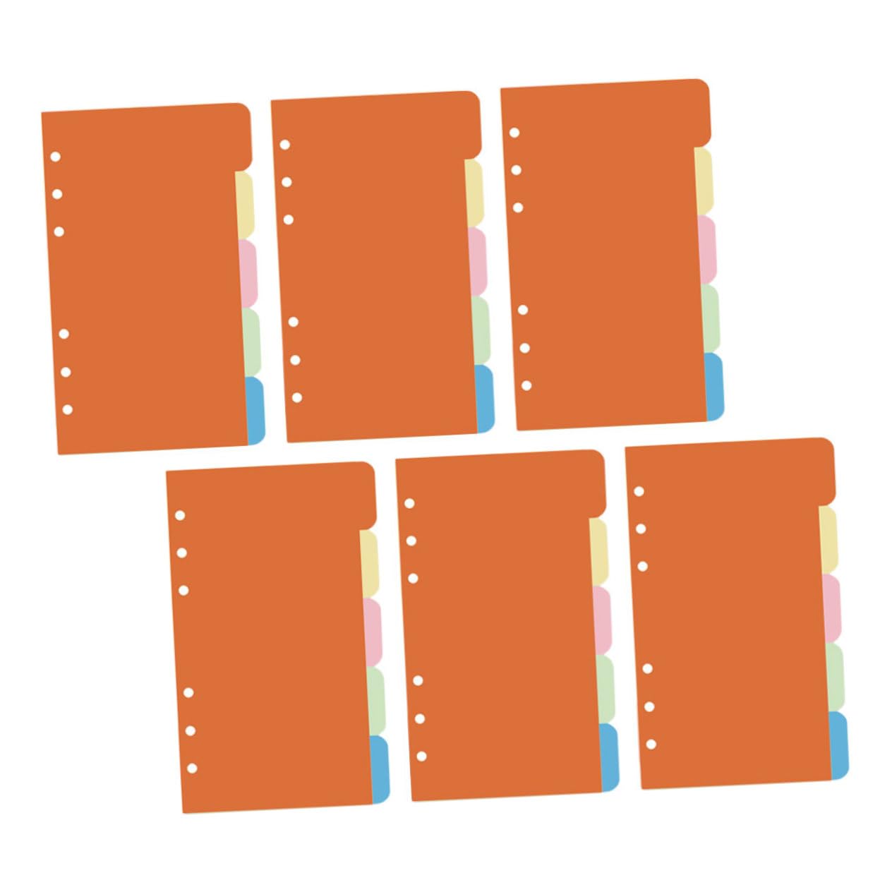 3 Set Di Divisori in Carta Con Linguette Per Quaderni Planner E Scuola Assortiti Luminosi E Facili Da Usare 30 Pezzi*3
