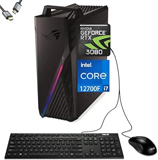 ASUS ROG Strix GT15 Gaming Desktop, Intel Core i7-12700F, NVIDIA GeForce RTX 3080, Windows 11，w/HDMI (32GB RAM | 2TB SSD)