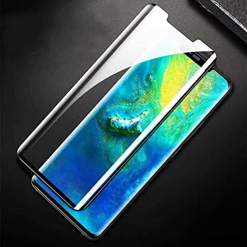 Image of STP FEEL Premium Tempered Glass Screen Protector Guard For Huawei Mate 20 Lite (Black, Pack of 1) Edge to Edge Coverage with Easy Installation Kit