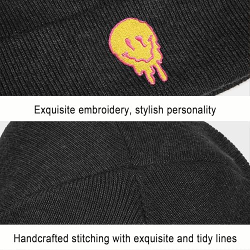 Image of Cool Graphic Beanie for Men and Women - Black