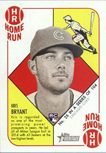 2015 Topps Heritage '51 Collection #25 Kris Bryant RC Baseball Card *