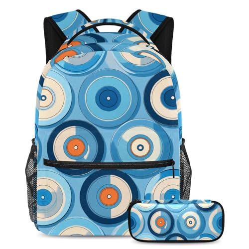 Cartable enfants et sac de voyage bleu multicolore pour adolescents