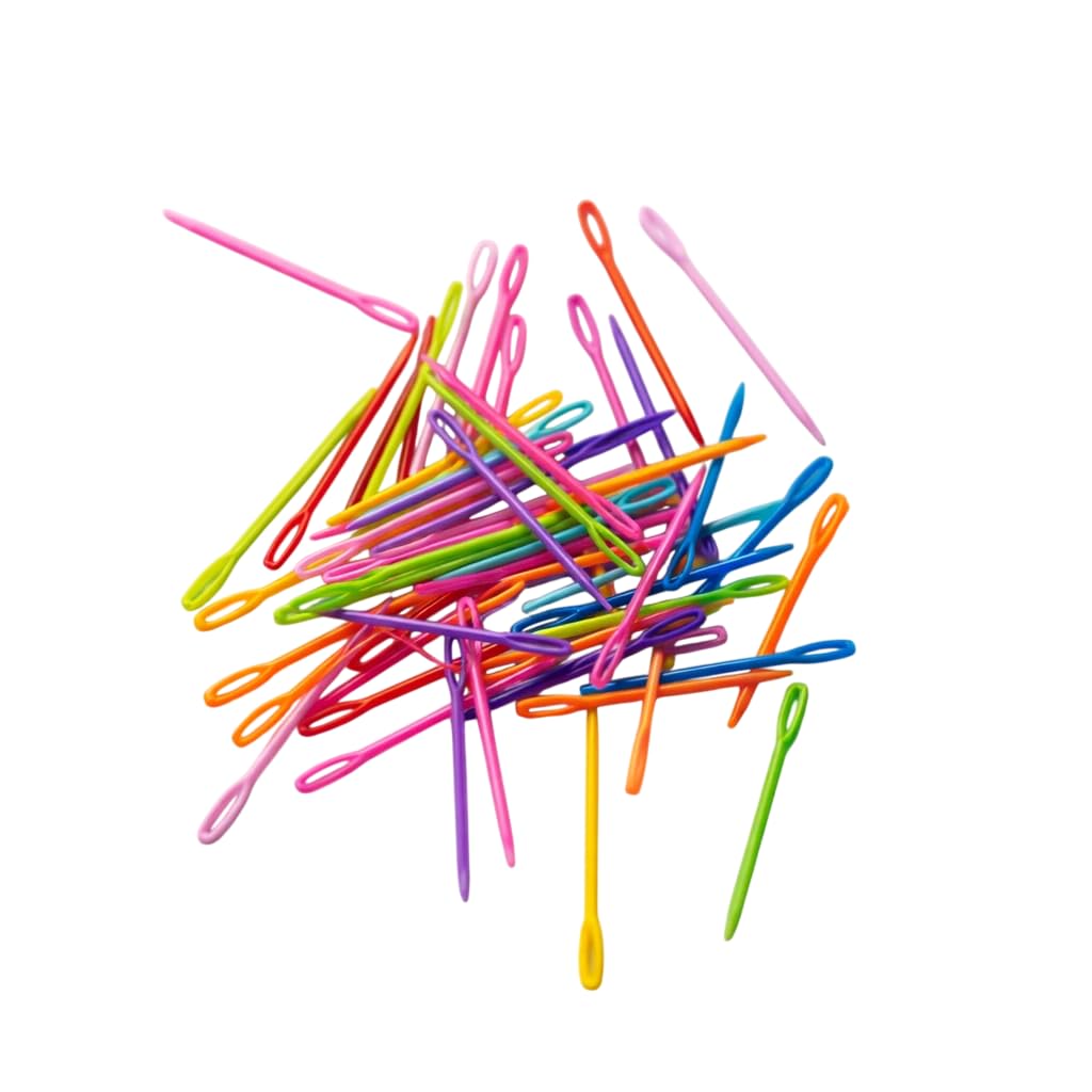 Yarn Plastic Needles and Stitch Markers Set, Colorful Knitting Accessories, Needles 20 Stitch Markers Artisan Multi-Color Plastic Yarn Needles – Essential Set for Knitting & Crochet Finishing-picture-16