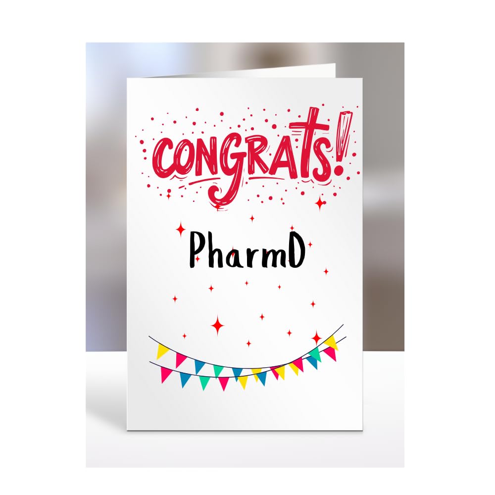 Congrats PharmD Card, gifts for men, women, him, her, happy, presents, cards, female, male, congratulations, well done, on your, Doctor of Pharmacy, A5-313_62