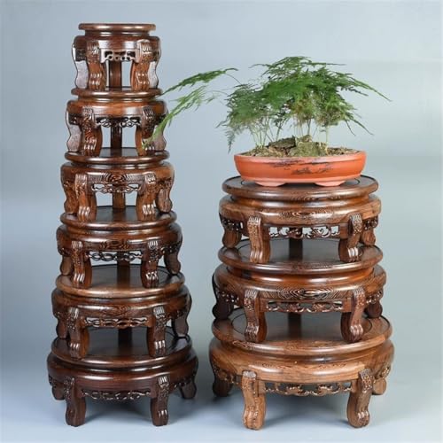 Soporte para macetas de estilo chino con madera tallada SONGYL-20249 8