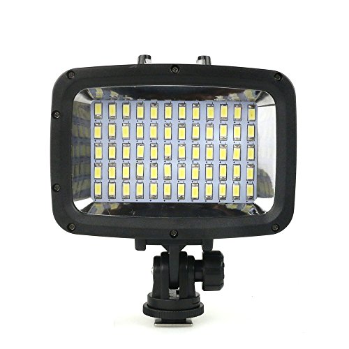 60pcs LED Diving Fill-in Light Ultra Bright 1800LM Waterproof Underwater 40m 5500K Video Studio Photo Lamp for Canon Nikon Sony DSLR Camera GoPro Hero Xiaomi Yi SJCAM Action Cam â€¦