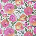 WENMER Floral Peel and Stick Wallpaper 17.7" x 118" - Peach Pink Flower Decorative Watercolor Removable for Dresser Cabinet Shelf Liner Bedroom Bathroom Accent Walls
