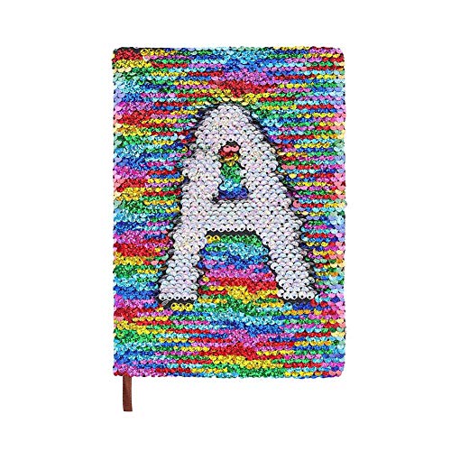 Beautymei A5 Reversible Magic Sequin Notebook Rainbow Color Diary For Women Girls Writing Notebook Bookmark Cream Colored Papers Lined Notebooks Beautymei A5 Reversible Magic Sequin Notebook Rainbow Color Diary For Women Girls Writing Notebook Bookmark Cream Colored Papers Lined Notebooks