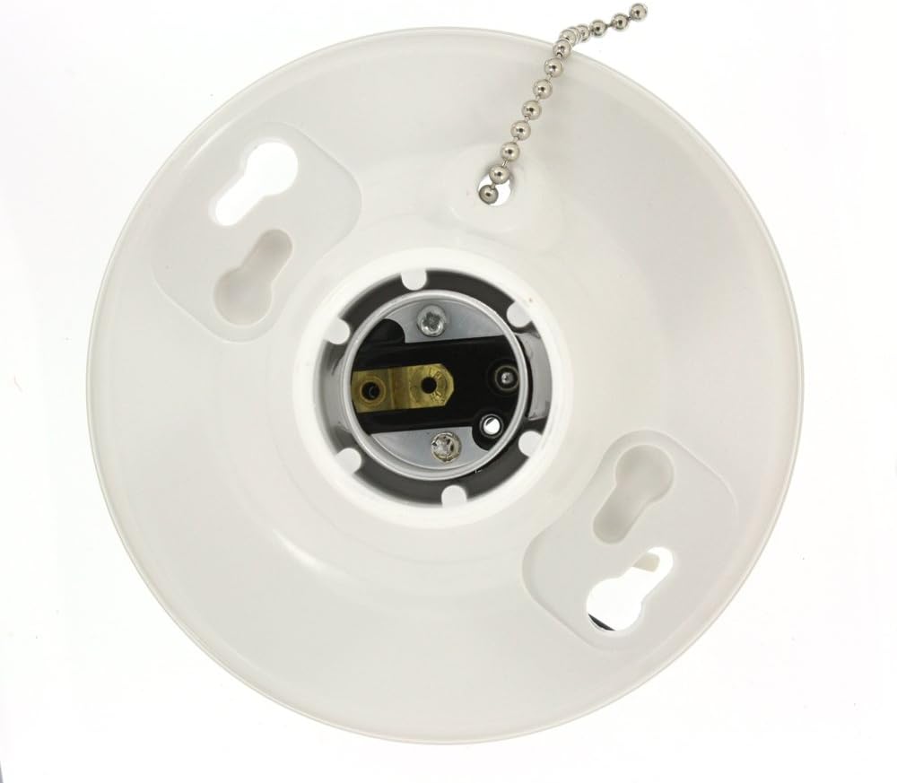 Leviton 8827CW2 WH LAMPH PC 6IN PIGTAIL LEADS 660W250V Light Sockets