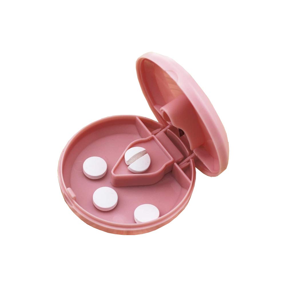 Medicine Splitter Dose Pill Cutter Tablet Portable Round