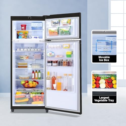 Image of Godrej Edge 294 L 2 Star 5 Years Comprehensive Warranty with Nano Shield Technology Inverter Frost Free Double Door Refrigerator Appliance (RT EONVALOR 310B 25 RCIM FS ST, Fossil Steel)