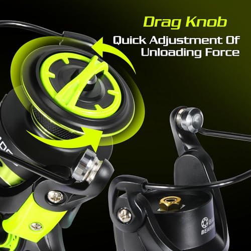 Sougayilang Spinning Reels, Lightweight Ultra Smooth Spinning Fishing Reels, 20LBs Max Drag 5.2:1 Saltwater Freshwater Spinning Fishing Reel - image 2