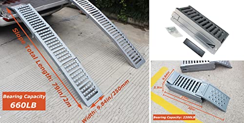 Rampa Plegable de Hierro para Autos y Motos 78.7in Largo miniatura 3