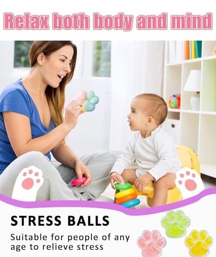 Image of Squishy Toy, Taba Squishy, Squishy Biscuit Squishy Fidget Toys Fufu Taba Stress Ball Squeeze Toys Anxiety Relief for Women /Men Stocking Fillers Birthday Gifts163 (Pink(3Pcs))