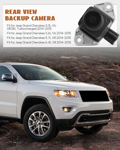 Image of Backup Camera Fit for Jeep Grand Cherokee 2014 2015 Replace 68137943AD 590-071 68137943AE 68137943AF 68137943AG 68137943AH