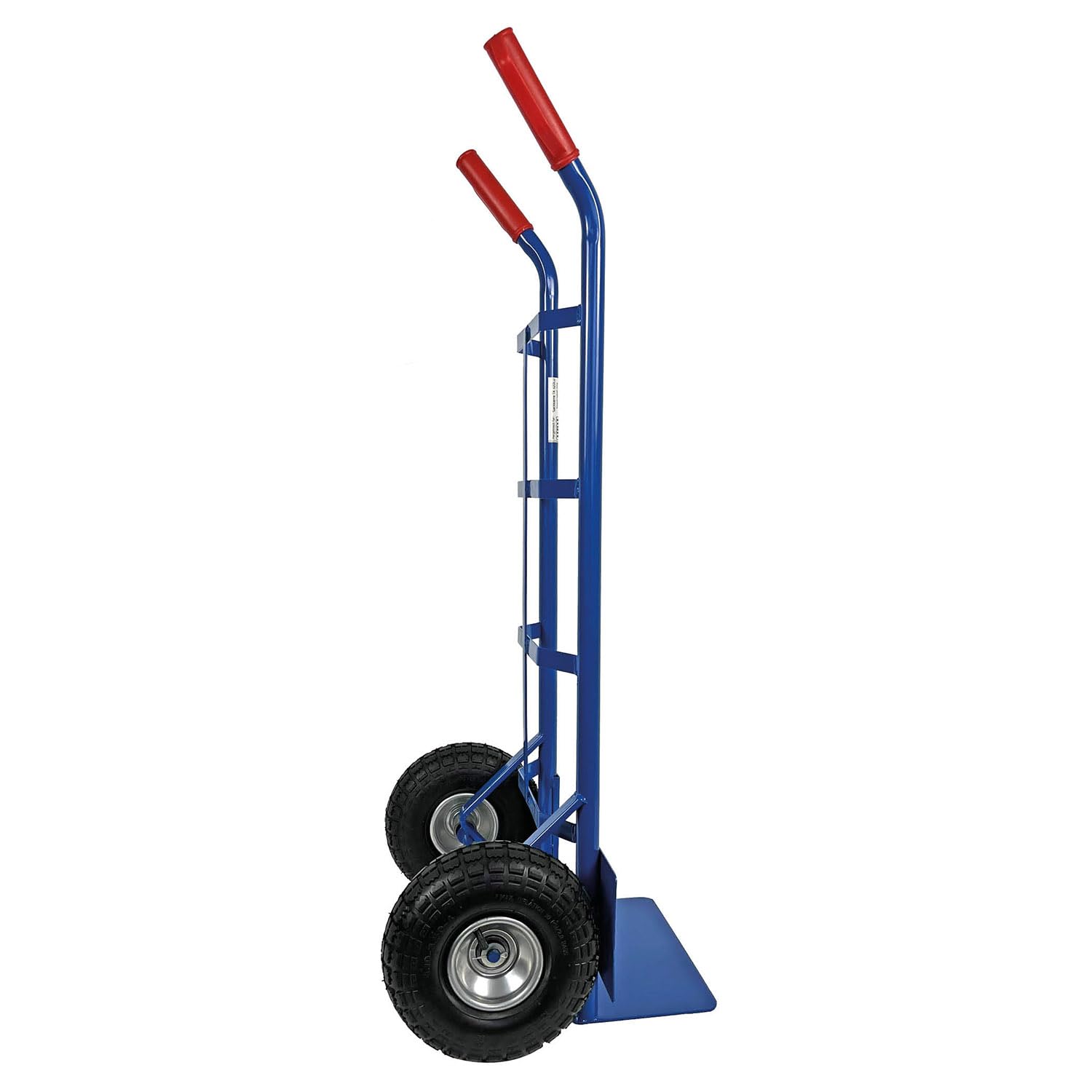HBH Profi Sackkarre Schwerlast Sackkarren 320kg Luftreifen TK320LU Transportkarre | blau | hochwertige Räder | robuster Stahlrohrrahmen | Sicherheitsgriffe | max. Tragfähigkeit 320kg