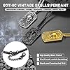Stainless Steel Skull Necklace Women Goth Men Pirate Pendant Necklace Punk for Men Gothic Necklaces Devil Link Halloween Skeleton Chain #5