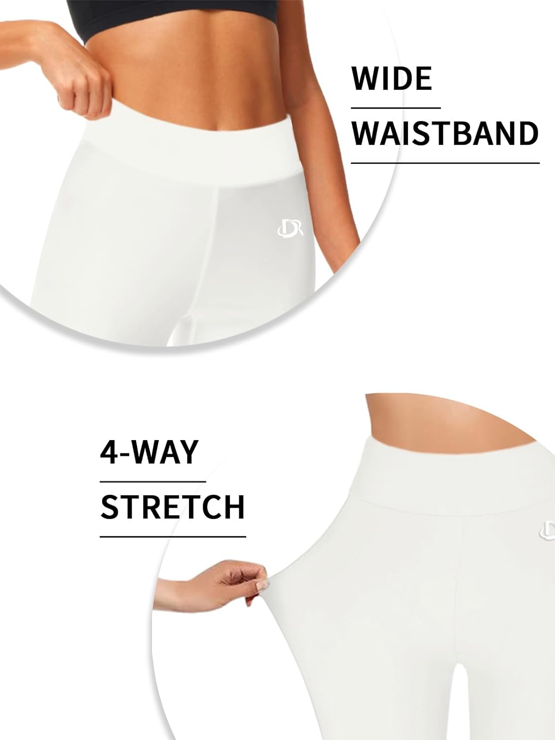 Deerose Print Swim Pants for Women Sun Protection High Waisted Swimming Leggings Rash Guard Pants