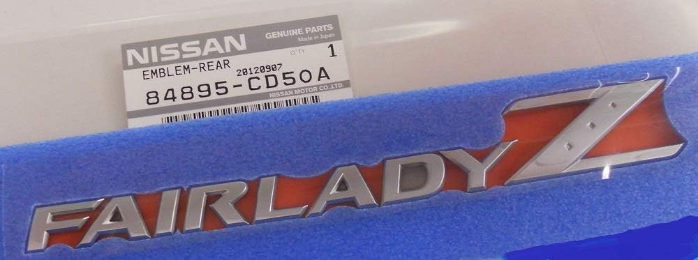 NISSAN Genuine Parts Emblem Rear Fairlady Z Part Number 84895-CD50A