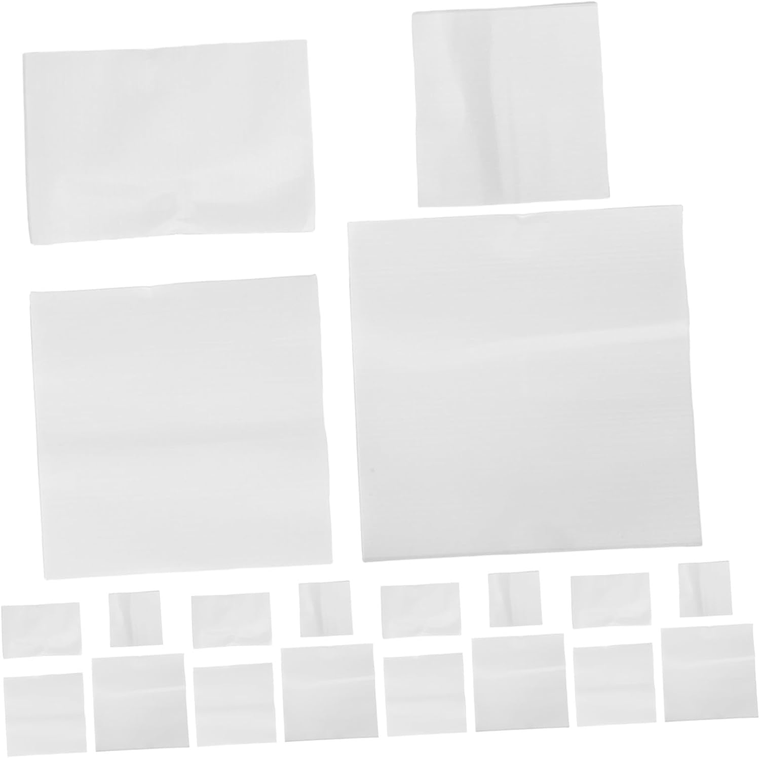 Tofficu 80pcs Epe Foam Pearl Cotton Packing Bags Cushioning Foam Sleeves for Fragile Item Protection Shock Absorption Packaging Supplies for Transport and Storage