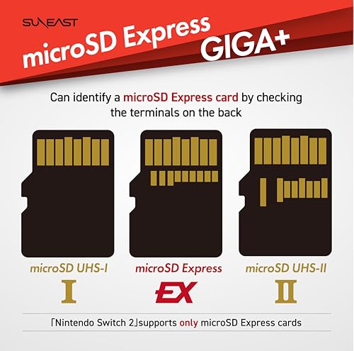 Image of SUNEAST microSD Express 1TB Memory Card, Up to 900MB /s Read 620MB /s Write, U3 V30 UHS-I A1, Compatible with Nintendo-Switch 2, Steam Deck, High-Speed Storage for Gaming and 4K Video
