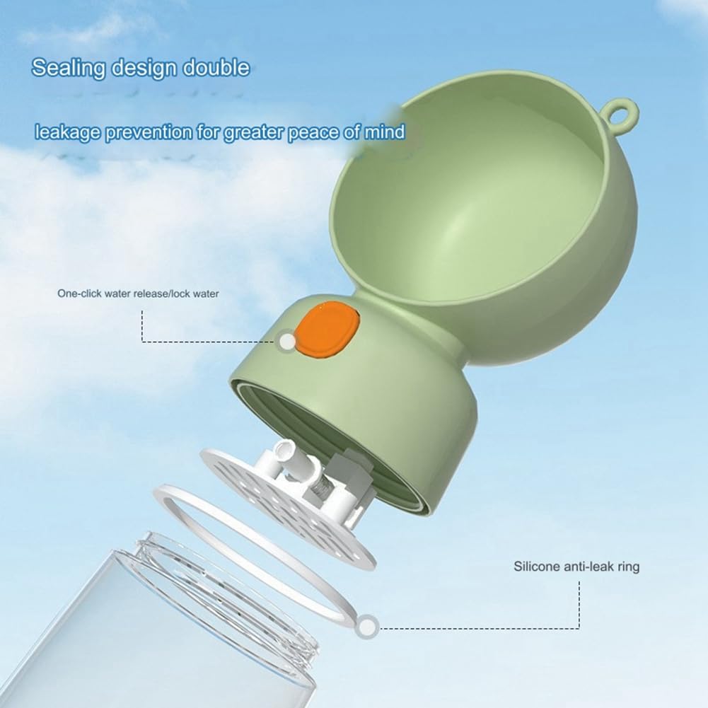 Bottiglia 2 In 1 Per Cani - Contenitore Acqua E Cibo Portatile | Antigoccia Per Passeggiate - Foto 9