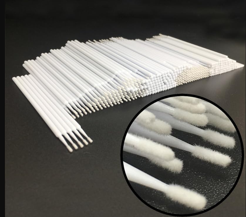 100 Pieces Micro Applicator Brush for Eyelash Extension, Dental Oral Brushes| Microswab Personal Care (White)