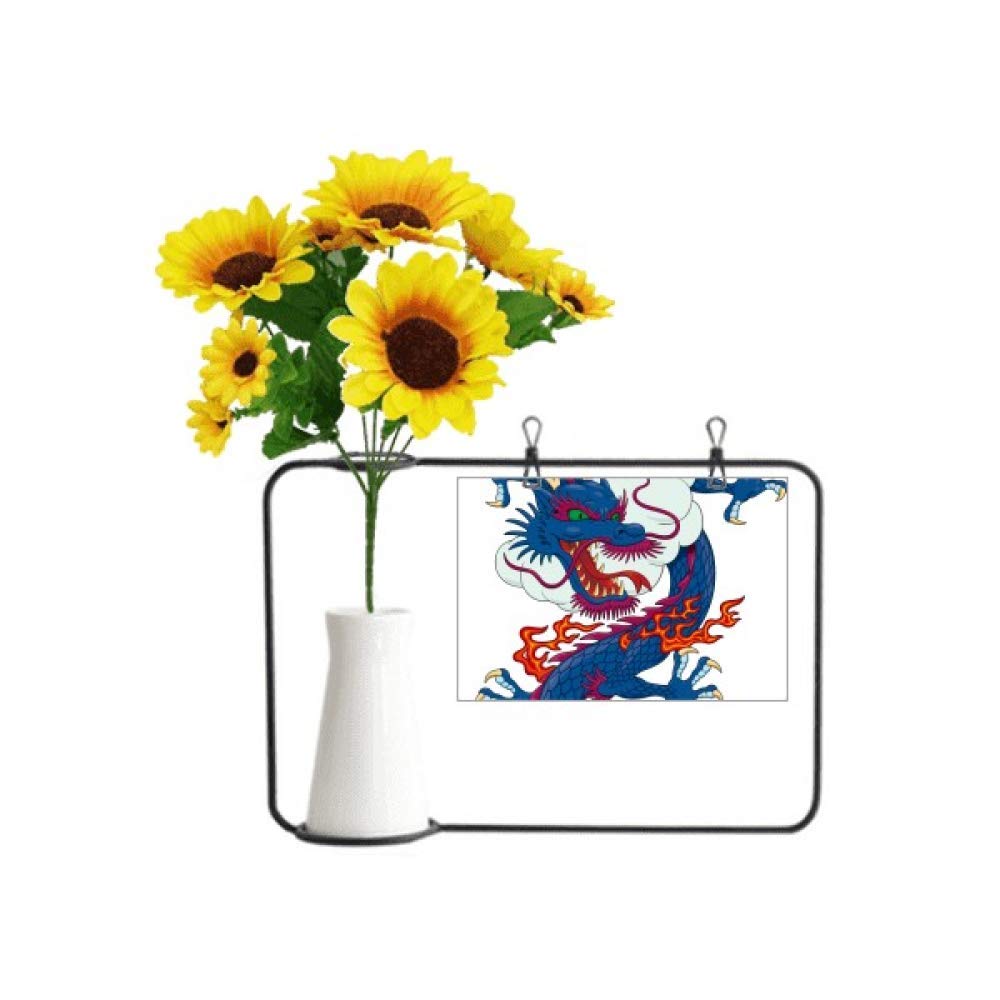Tournesol et nuage sur carte de bénédiction pour vœux uniques