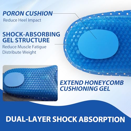 Plantillas de Gel para Caminar y Estar de Pie - Azul miniatura 3