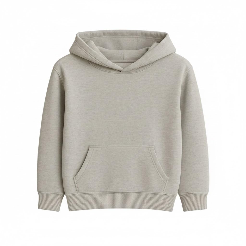 Blue Butterfly Print Hoodie, Grey, Long Sleeve, Pullover Style, Kangaroo Pocket-picture-55