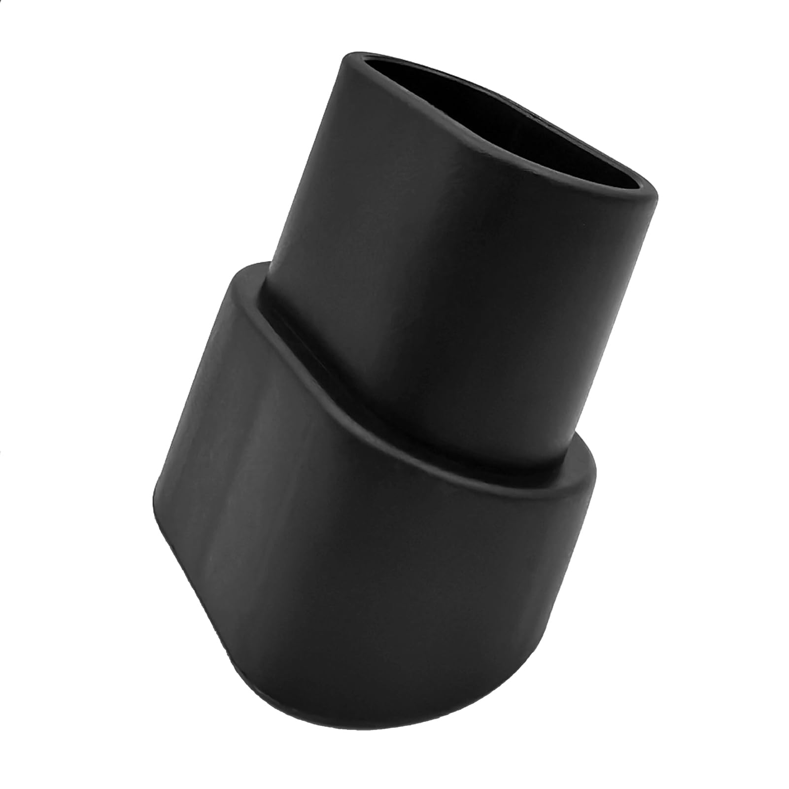 Porch Swing Feet Replacement Oval, 2-3/16" x 1"(55x25mm) Black Angled Tube Insert Plastic Leg Caps(Set of 4) — image 1
