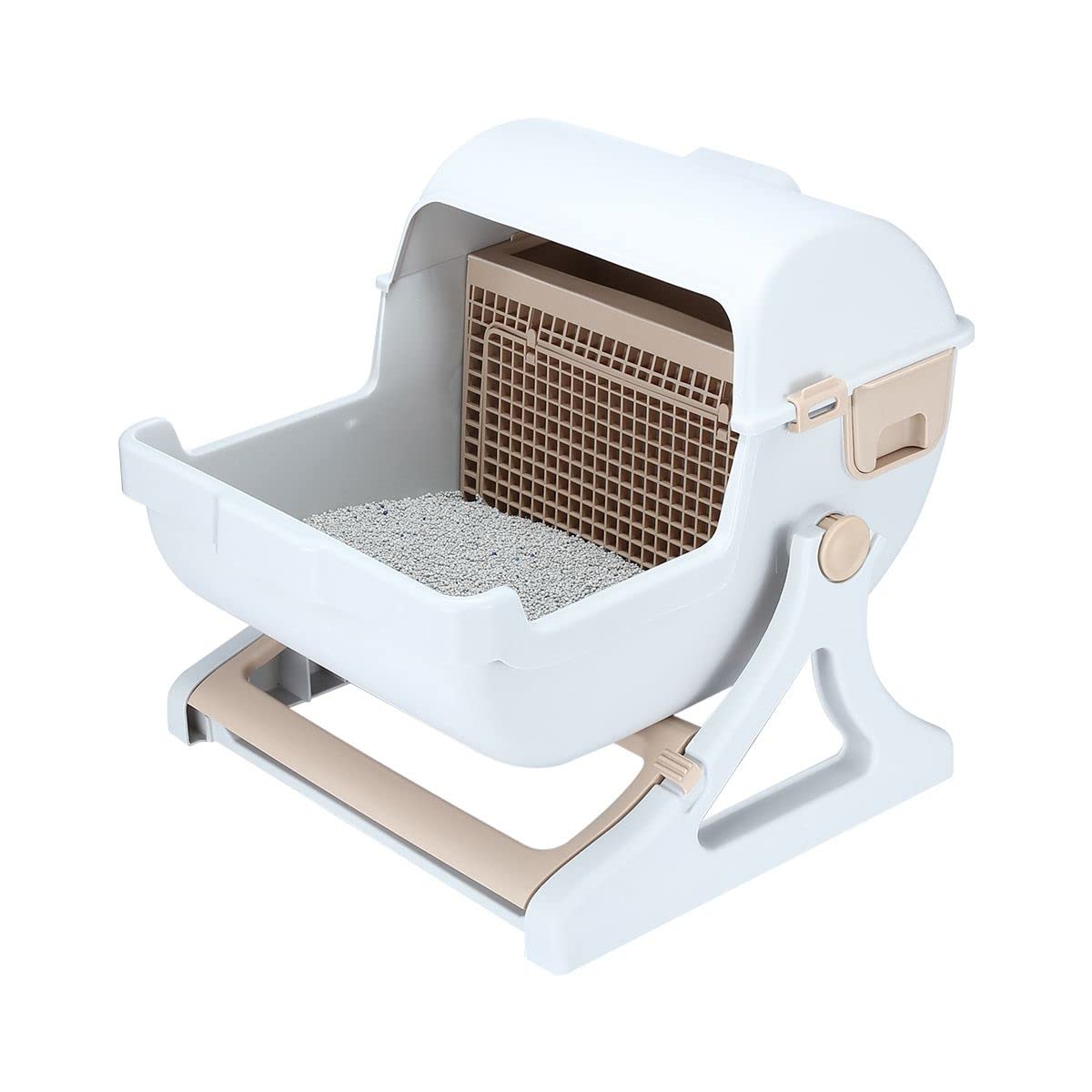 semi automatic cat litter box