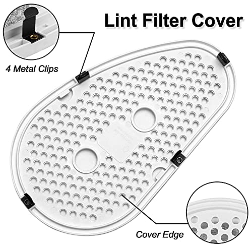 W10828351 Dryer Lint Filter Replacement Compatible With Kenmore Whirlpool Stackable Washer,W10828351 Upgraded Dryer Lint Filter & Cover Replaces 8531964 8531967 Ap5985829 #TOP3