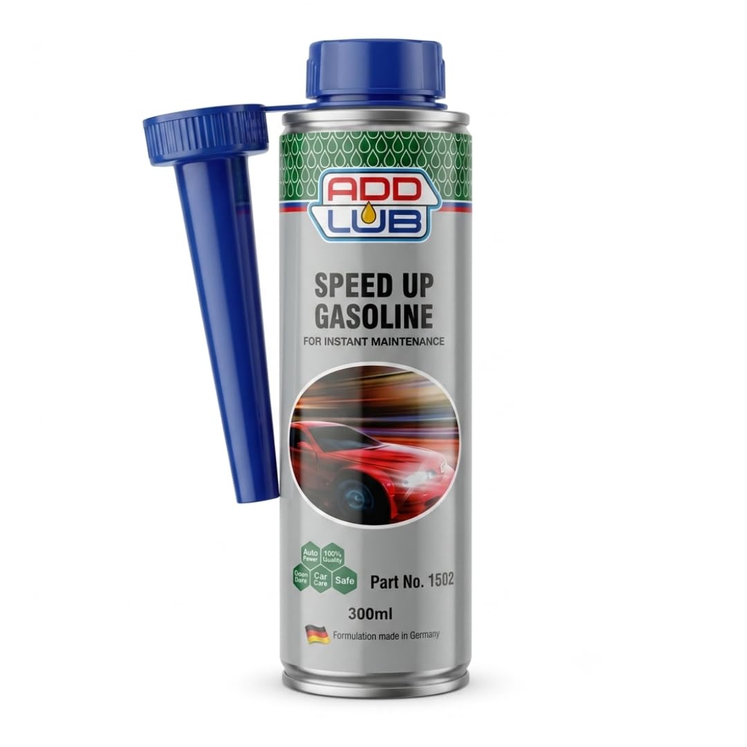 ADD LUB Speed Up Gasoline Petrol Additive 300ML | Premium Fuel System Cleaner & Octane Booster | Improves Mileage, Engine Performance & Pickup | Reduces Knocking | for All Petrol Cars & Bikes-image-48