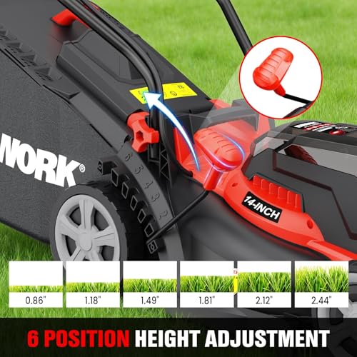 EWORK 40V 14" Cordless Lawn Mower with 2 x 4.0Ah Batteries & Fast Charger - Image 5
