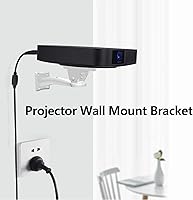 Vista 7 de Drsn Soporte de montaje en pared para mini proyector, rotación universal de 360°, carga de 11 libras, brazo ajustable de 7.8 pulgadas, fácil