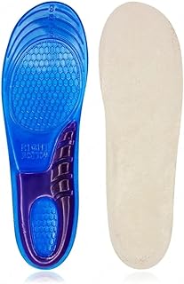 اتش تي او نعل داخلي لتقويم العظام من جل السيليكون - حشوة حذاء مرنة ومضادة للانزلاق - تخفيف الالم ودعم القدم للوقوف الطويل او المشي - يناسب جميع انواع الاحذية - قابل للغسل - | يباع من متجر 2 ام (42-47)