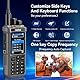 Radtel RT-880G GPS APRS 10w Amateurfunk Walkie Talkie Tragbares CB-Radio 1024 Kanäle HF SSB Rx mit Cross-Band-Repeater, 2,4-Zoll-Farbdisplay mit Programmierkabel SW/MW-Antenne