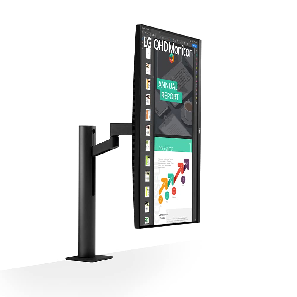 Monitor LG Led 27QN880 Ergo 27 polegadas, Resolução 2560 x 1440