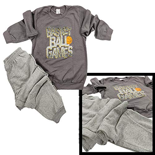 KIT com 3 Conjuntos Moletom Sem Capuz Juvenil Meninos de 10 a 16 anos Tamanho:16