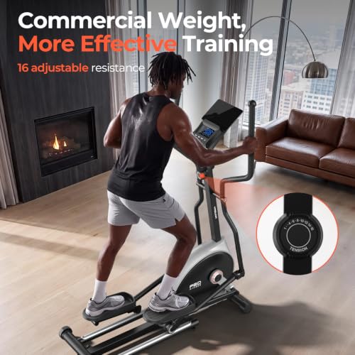 Image of YOSUDA Elliptical Exercise Machine, Compact Elliptical with 12 /45 Incline