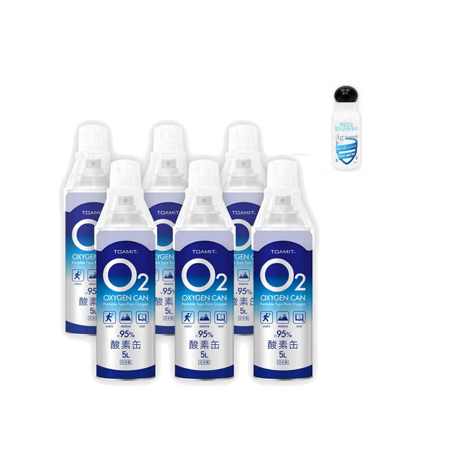Amazon.co.jp: 日本製 酸素缶 6本セット 東亜産業 酸素ボンベ 酸素缶