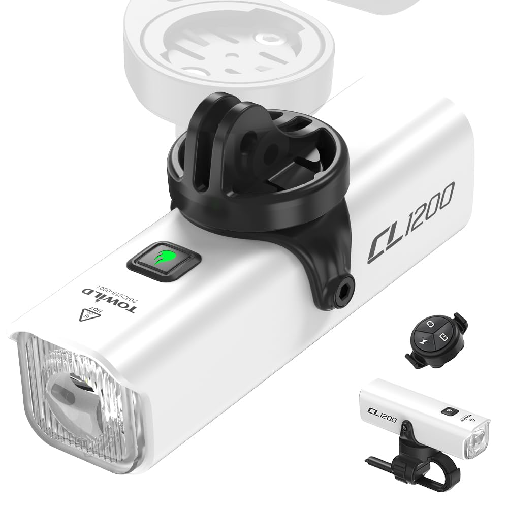 Amazon | TOWILD CL1200 ナイトライディング用自転車ライト Garmin