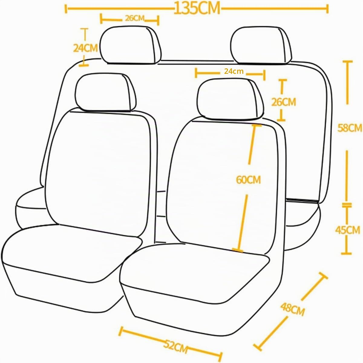 9 Pièces Housse Siege Voiture pour Renault Clio 4, Cuir Ensembles Housses Siège Protection Housses Siege Avant Arrière Respirant Non Slip Set,D/Gray