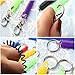 MUCHEN SHOP Cuerda de Pesca,7 Pack Llavero Espiral Elástico Multicolores Llaveros Plástico...