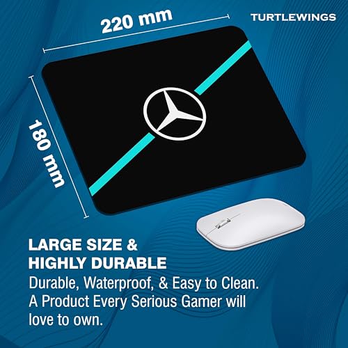Image of TURTLEWINGS | Mousepad | Formula One F1 Race Car on Track Mousepad - 22x18 cm, 3mm Thick | Dynamic Print Non-Slip Rubber Base | Office, Study & Gaming Use | Premium Smooth Surface