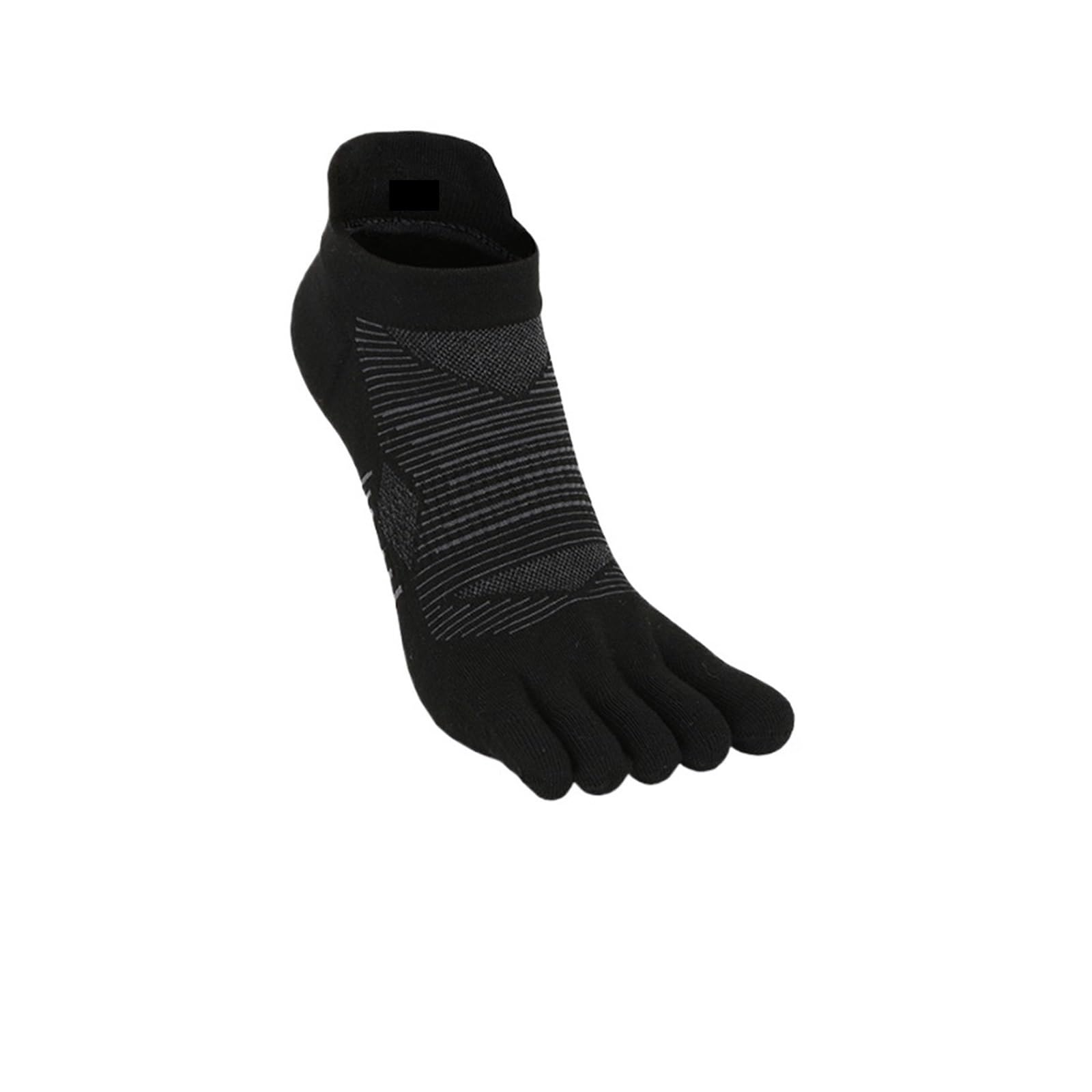ITRHJTGP Finger Socks 2 Pairs Of Five-finger Men's Sports Mesh Breathable Sweat-absorbent Fitness for Fitness(Black)