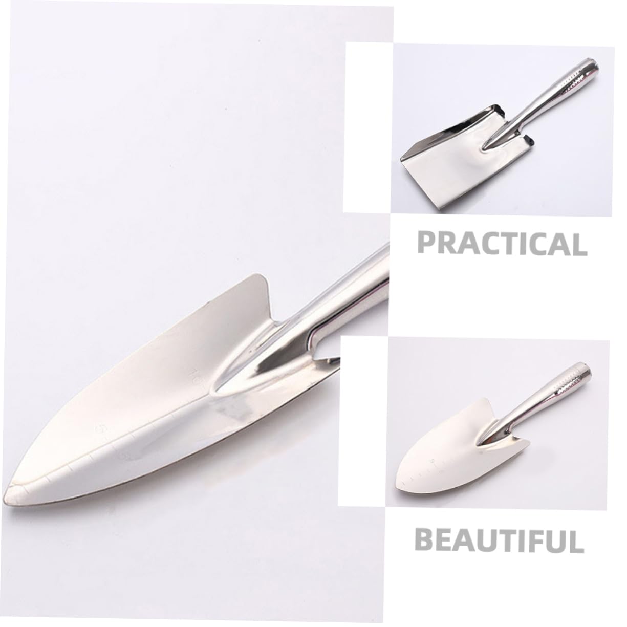 UPKOCH 3 Set Palette Per Giardinaggio Inossidabile Utensili Multifunzionali Per Estirpare E Smuovere Per Appassionati Giardinaggio 3 Pezzi * 3